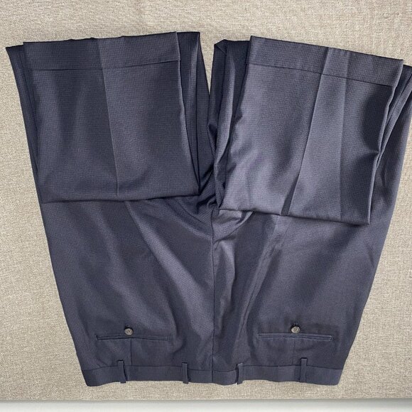 Ralph Ralph Lauren Dress Pants Men's 38 x 32 Mid Rise Blue Business Office - Picture 7 of 14